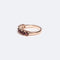 Bague 16 / Oro Rosa Anello “Rivierè” con granati 58 Facettes ANL642