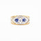 Bague Bague en or jaune avec saphirs et diamants 58 Facettes