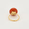 Bague 49 Bague or jaune et perle de corail 58 Facettes ASN0350