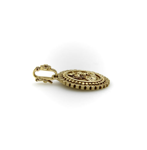 Pendentif Pendentif Orly Marcel Lakshmi en or jaune avec halo de diamants 58 Facettes A2001L