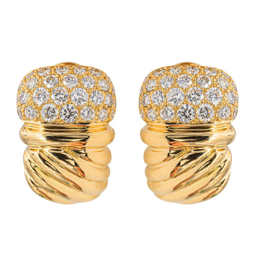 Boucles d'oreilles Boucles d'oreilles Or jaune Diamant 58 Facettes 3036217CN