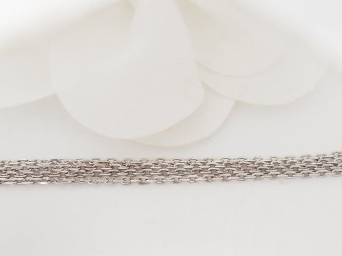 Collier collier croix vintage en or blanc et diamants 58 Facettes 32868