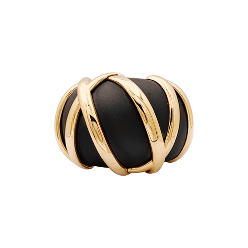Bague 56 Bague Pomellato "Titanio" or rose, titane. 58 Facettes 34336