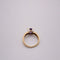 Bague 54 Solitaire Or Jaune Améthyste & Diamants 58 Facettes