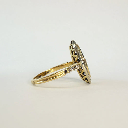 Bague 53 Bague n°16｜Marquise or et saphirs 58 Facettes