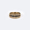 Bague 14 / Oro Giallo Anello “Rivière” di diamanti e zaffiri 58 Facettes ANL463