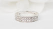 Bague 54 Bague en or blanc et diamants 58 Facettes 19670