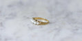 Bague 53 Bague jarretière perles et diamants 58 Facettes