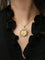 AUGIS - Médaille amour ronde or Plus qu'hier moins que demain or jaune, diamant, rubis 58 Facettes J556