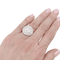 Bague 50 Bague pavage or blanc, diamants. 58 Facettes 34033