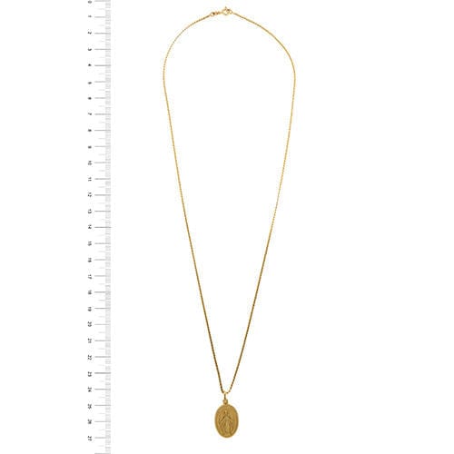 Collier Collier en or jaune avec la Vierge miraculeuse 58 Facettes 34873