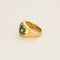 Bague 52 Bague bandeau or jaune, émeraudes et diamants 58 Facettes CRE0041