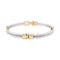 Bracelet Bracelet or et acier. 58 Facettes 34076