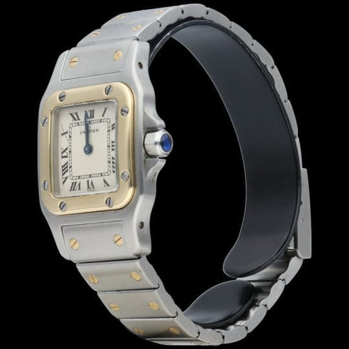 Montre Cartier Montre Santos De Cartier Galbee Pm 58 Facettes MT44219
