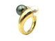 Bague 51 CARTIER. Bague "Toi et Moi" en or jaune 18K et perles 58 Facettes
