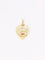 Pendentif AUGIS - Médaille amour coeur strié or jaune rubis 58 Facettes J624