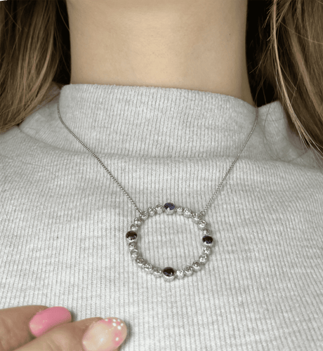 Pendentif Pendente Diamanti e Zaffiri, Anni '40 58 Facettes