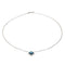 Collier Fred Collier Pain de sucre Or blanc Topaze 58 Facettes 3249892CN