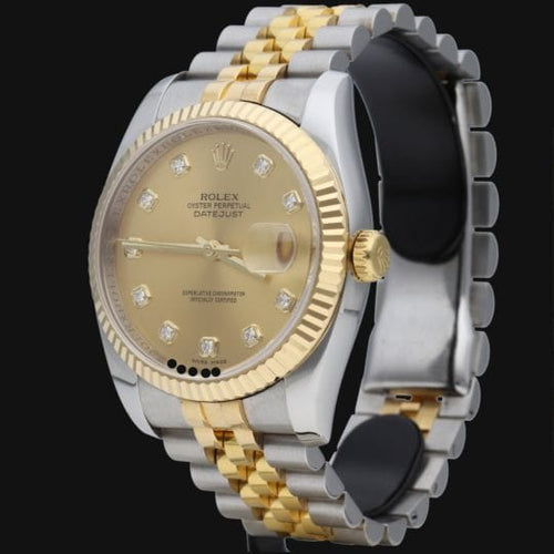 Montre Rolex Montre Date Just 36 58 Facettes MT42529