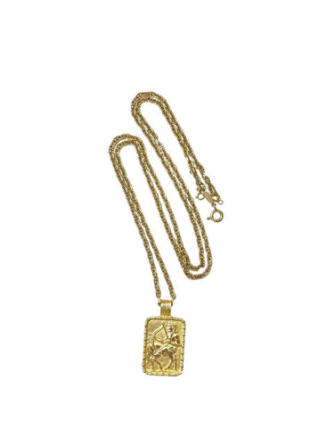 Collier FRED - Chaine et médaille zodiaque en or jaune 58 Facettes ENG10736