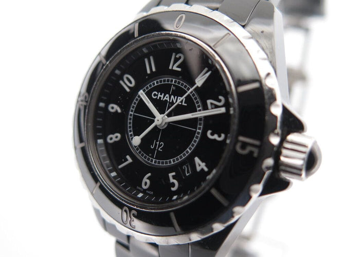 Montre montre CHANEL j12 intense black 33 mm ceramique noire + boite 58 Facettes 261661