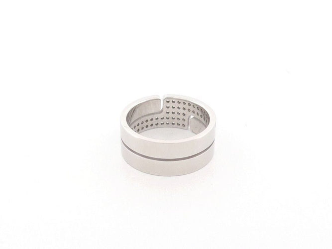 Bague 51 bague DINH VAN seventies mm en or blanc diamants 58 Facettes 260260