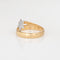 Bague Bague étoile filante vintage en or jaune 14 carats, taille 4, bijoux fins célestes 58 Facettes G14046