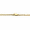 Collier Collier à maillons ovales en or et verre ambré sculpté 58 Facettes 10027