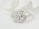 Bague 53 Bague Art Déco en platine et diamants 58 Facettes 33425