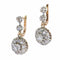 Boucles d'oreilles Boucles d'oreilles victoriennes avec diamants taille rose délicats 58 Facettes 24121-0298