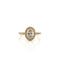 Bague 49 Solitaire en or jaune et diamants avec certificat GIA 58 Facettes