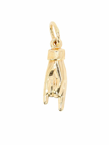 Pendentif Pendentif Charms main signe des cornes or jaune 58 Facettes 1099.16