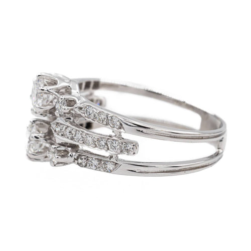 Bague 53 Bague Or blanc Diamant 58 Facettes 3083842CN