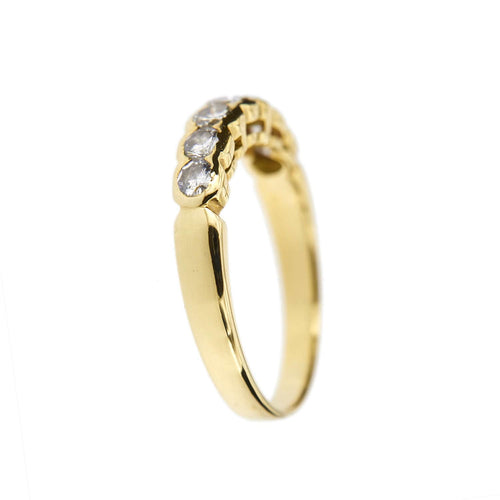 Bague Demi alliance 7 diamants 58 Facettes 14984
