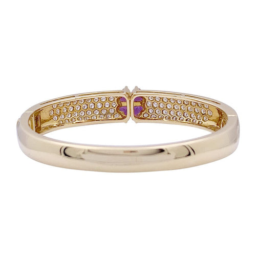 Bracelet Bracelet Van Cleef & Arpels or jaune, diamants, saphirs roses. 58 Facettes 33628