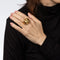 Bague 54 Bague en or cannelée vintage des années 80 58 Facettes G13431