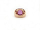 Bague 52 bague en or rose 18k 14gr t52 cabochon amethyste sertie 46 diamants 0.75 ct 58 Facettes 264003