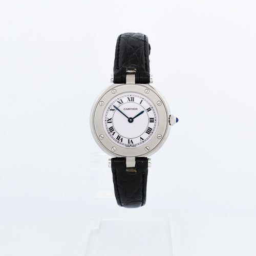 Bracelet Cartier Santos Vendôme - Ivory roman dial - SM 58 Facettes