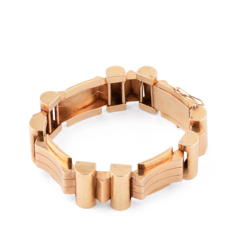 Bracelet Bracelet Tank Or Rose, Or Jaune 58 Facettes 1