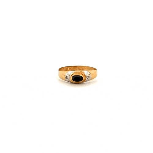 Bague 57 Bague Jonc Or Jaune Diamants & Topaze 58 Facettes 47-GS35503