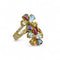 Bague 59 Bague fleurs pierres fines diamants 58 Facettes 237