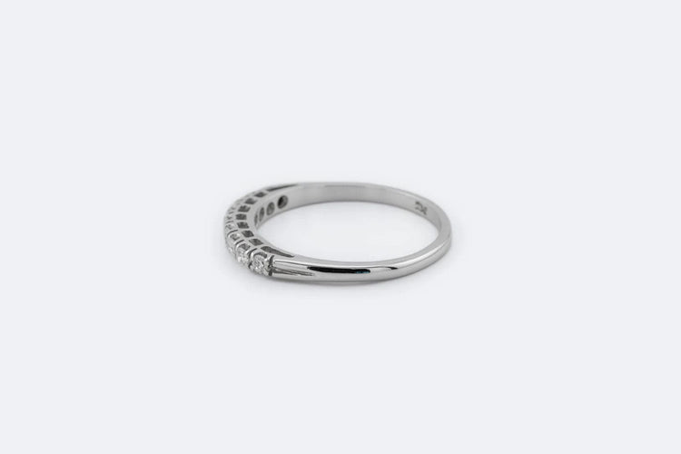 Bague 17 / Oro Bianco Riviere in oro bianco con diamanti 58 Facettes ANL670