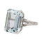 Bague 57 Bague Or blanc Aigue Marine 58 Facettes 2905359CN