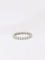 Bague 53.5 Alliance américaine or blanc diamants 1,25 ct 58 Facettes J71