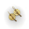 Boucles d'oreilles Boucles d'oreilles en or 21 carats et peso mexicain du début du XXe siècle 58 Facettes A20045