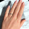 Bague 54 Bague Jarretière Belle Époque, Or jaune, Saphirs et Diamants Naturels 58 Facettes 378