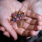 Broche MAUBOUSSIN Broche clips jardinière en or, diamants, saphir et rubis. 58 Facettes