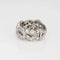 Bague 51 Bague en platine à demi-diamants du milieu du siècle, taille 6,5, bijou de mariée raffiné 58 Facettes G13583