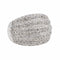 Bague 54 Bague Jonc Or blanc Diamant 58 Facettes 2841920CN