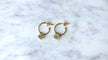 Boucles d'oreilles Créoles Or Jaune Coeur Emeraude Colombienne 58 Facettes